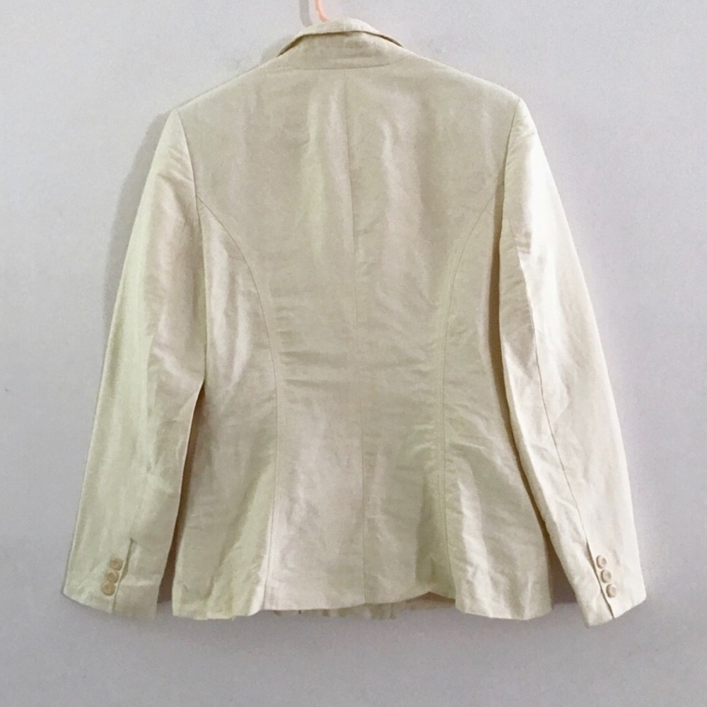 Vintage cream linen blend Guess Collection double breasted jacket